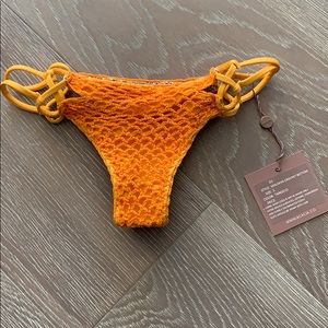 Acacia NWT crotchet bikini bottoms tangelo
